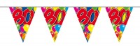 Spectacular 80th Birthday Wimpelkette 10m