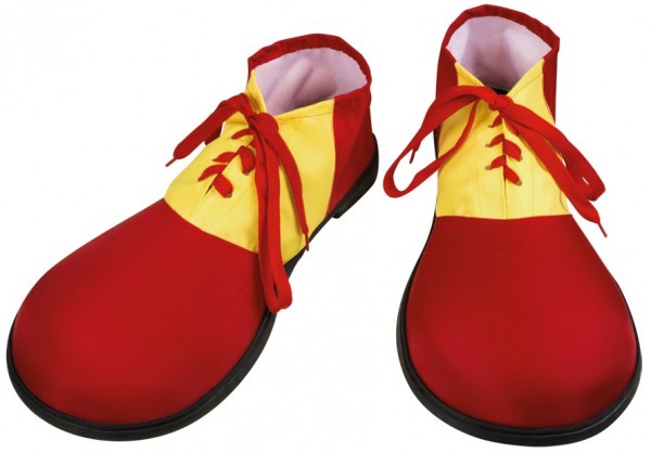 Gelb-Rote Clownsschuhe
