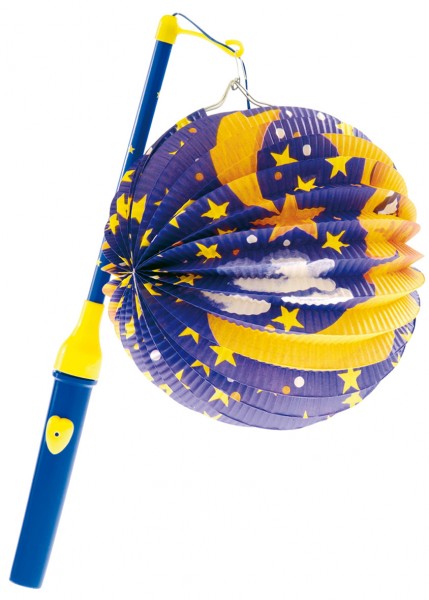 Mond Lampion Set mit Laternenstab