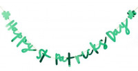 Happy St Patricks Day Girlande metallic