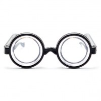 Nerdbrille Riesenauge rund