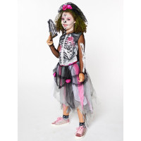 Vorschau: Rosenlady Dia de los Muertos Mädchenkostüm