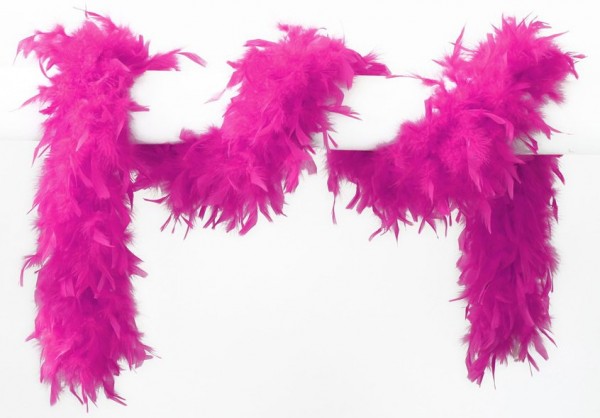 Neon Pinke Federboa 180cm