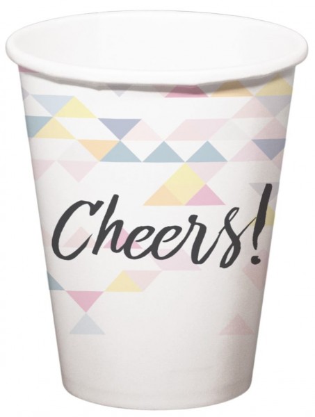 6 Cheers Pappbecher 250ml