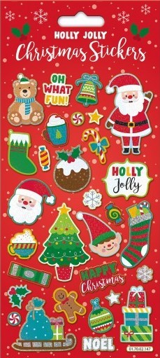 Weihnachtssticker Holly Jolly