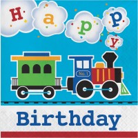 16 Lokomotive Tuff Tuff Birthday Servietten 33cm