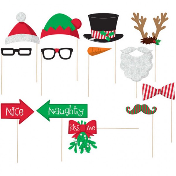 Christmas Fotobox Set Naughty & Nice 13-teilig