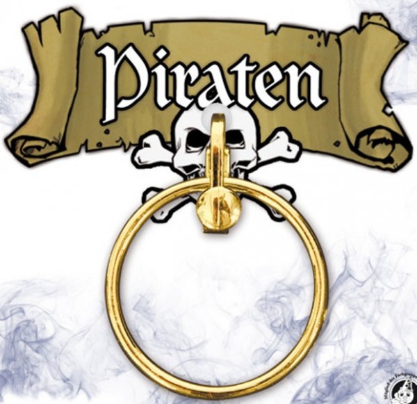 Goldener Piraten Creolen Ohrclip