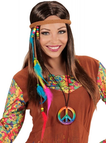 Regenbogen Peace Hippie-Kette 2