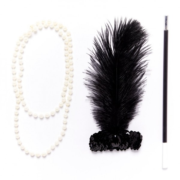 3-teiliges 20er Jahre Flapper Set