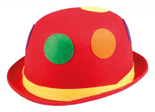 Roter Clownshut Melone Mit Bunten Punkten