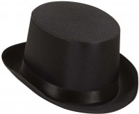 Schwarzer Zylinder mit Satinband