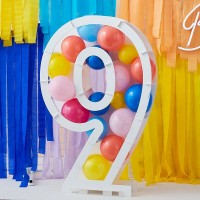 Vorschau: Befüllbarer Zahl 9 Ballonstand