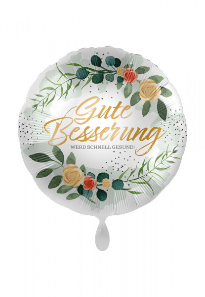 Gute Besserung Folienballon Blumen 43cm