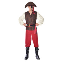 Vorschau: Einäugiger Piet Piraten Kostüm für Herren