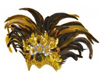 Edler Aurelaia Feder Kopfschmuck In Gold