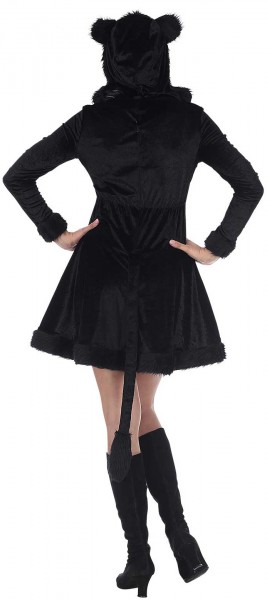 Schwarzer Panther Plüschkostüm für Damen 2