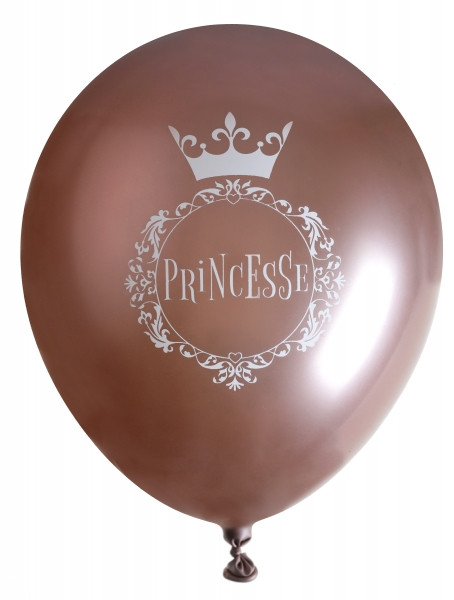 6 Princesse metallic Latexballons 30cm