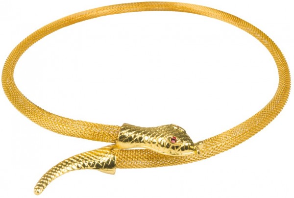 Edle Goldene Schlagen Halskette 4