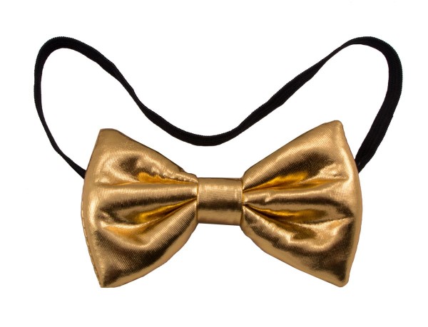 Fliege in Metallic Gold