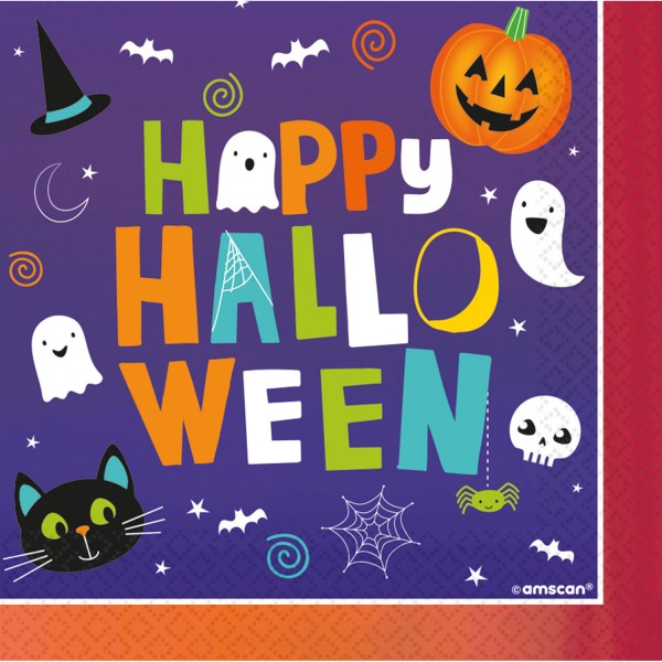 16 Halloween Freunde Servietten 33cm