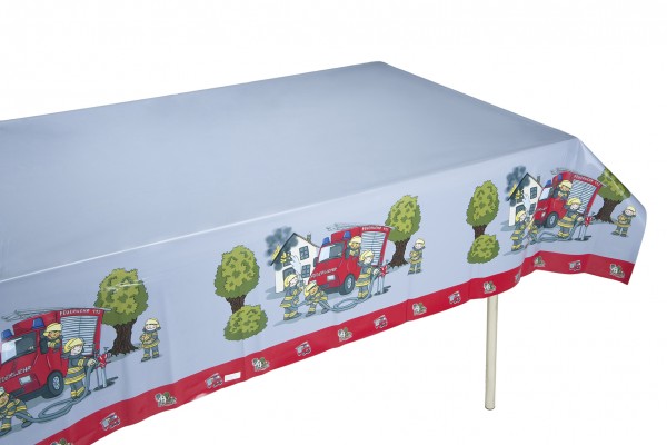 Feuerwehr Alarm Kindergeburtstag Tischdecke 120x180cm
