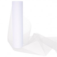 Weißer Tüll auf Rolle 30cm x 25m