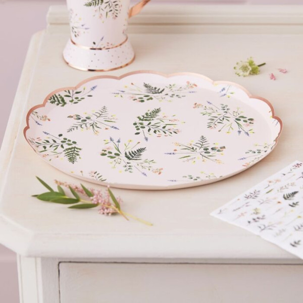 8 Birthday Teaparty Pappteller 21,5cm