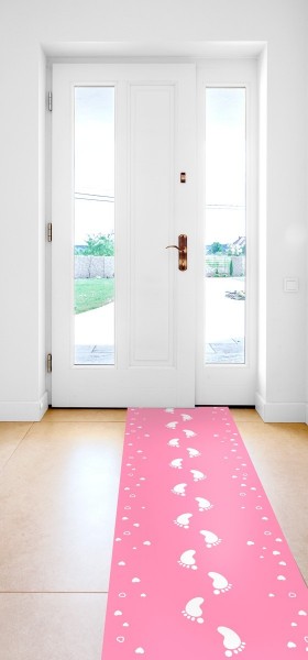Teppich Läufer Babygirl Rosa