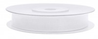 25m Chiffon Band weiß 6mm breit