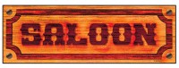 Saloon Western Türposter 78 x 26cm