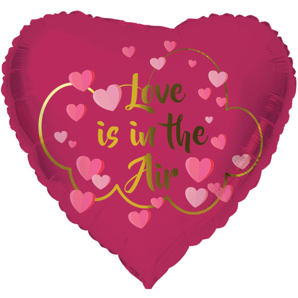 Love is in the air Herzballon 45cm