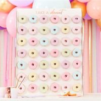 Rosy Birthday Donutwand 64cm x 84cm