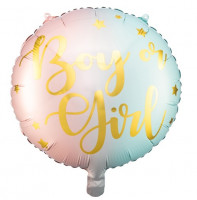 Vorschau: Boy or Girl Mom to be Folienballon 45cm