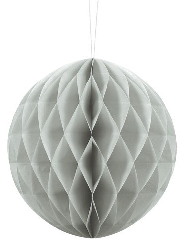 Wabenball Lumina hellgrau 20cm