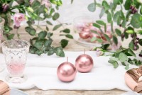 10 Kugelkerzen Torino roségold 6cm