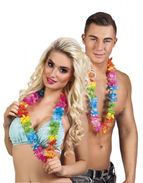 25 Hawaiiketten Aloha Regenbogen