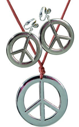 Hippie Peace Schmuck Set