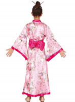 Rosa Blümchen Kimono Kostüm für Mädchen