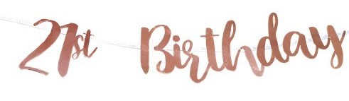 Bubbly 21st Birthday Girlande 1m
