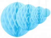 Wabenball Lumina azurblau 30cm