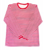 Rot-Weißes Walty Langarm Ringelshirt