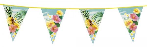 Bunte Hawaii Wimpelkette 600cm