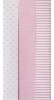 6 Bögen Muster Mix Seidenpapier rosa