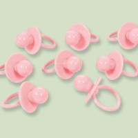 8 Streudeko Schnuller rosa