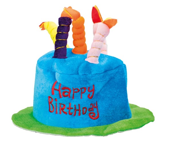 Happy Birthday Hut mit Kerzen