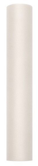 Tüll-Stoff in Creme 9m x 30cm 2