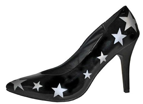 Party Pumps Hög Klack Med Stjärnor