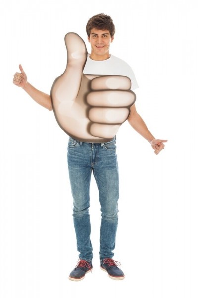 Daumen hoch Emoji Kostüm Unisex