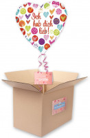 Herzballon Ich hab dich lieb 43cm